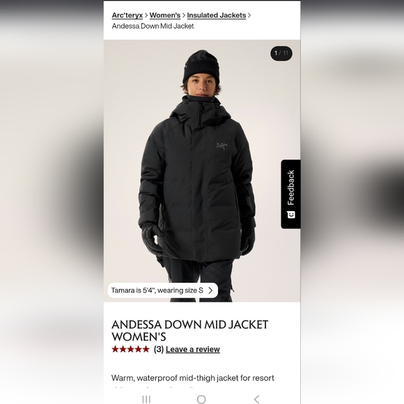 Arc'teryx Black Women's Jacket - Picture 5 of 5